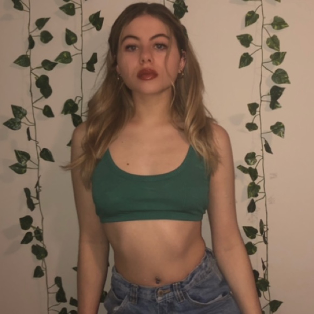 TURQUOISE CROP TOP